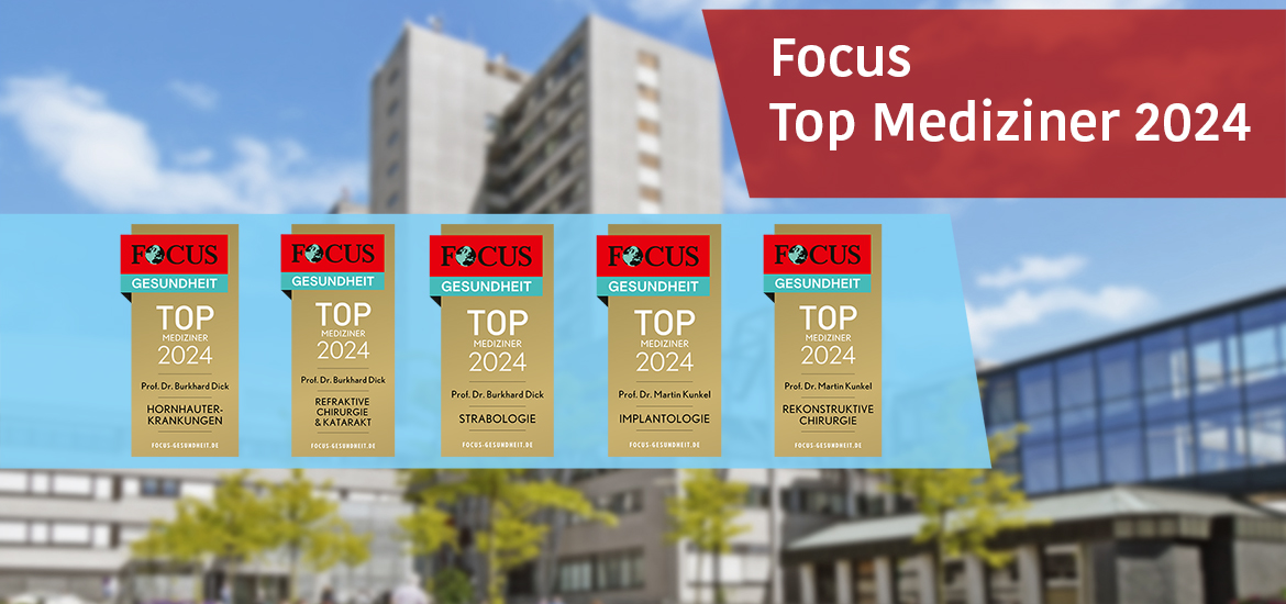 Focus listet Top-Mediziner in sechs Fachbereichen des Knappschaftskrankenhauses
